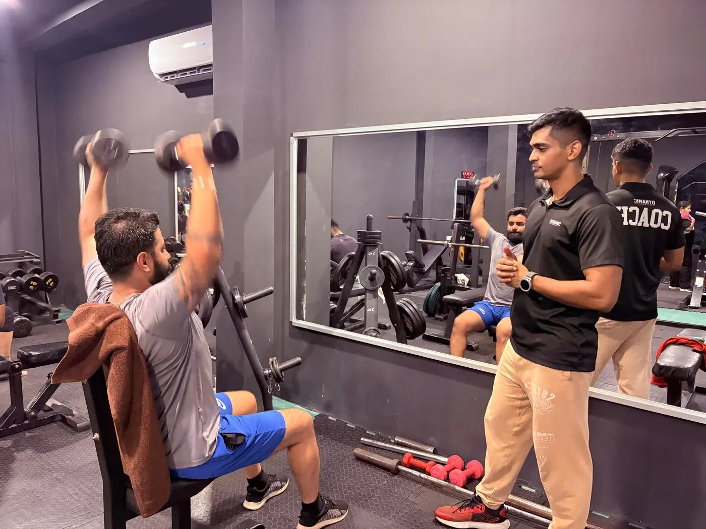 A personal training plan session at Dynamic Fitness